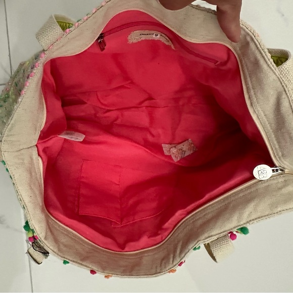 AMERICA & BEYOND Alex Embellished Hand Beaded Tote, NWT, Orig. $178 - Picture 9 of 16